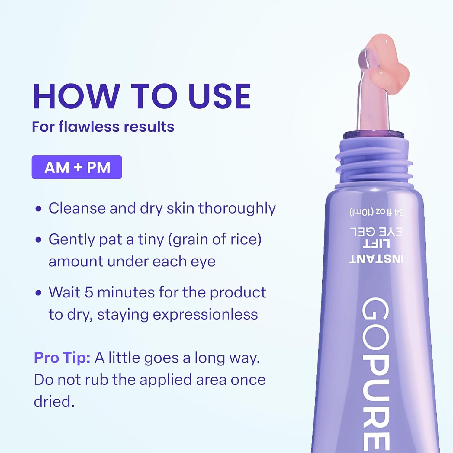 NEW Instant Lift Eye Gel - for the Look of Puffiness & Bags, Wrinkles, Fine Lines and Dark Circles, anti Aging Skin Care for Men & Women with Collagen Targeting Biotech under Eye Brightener