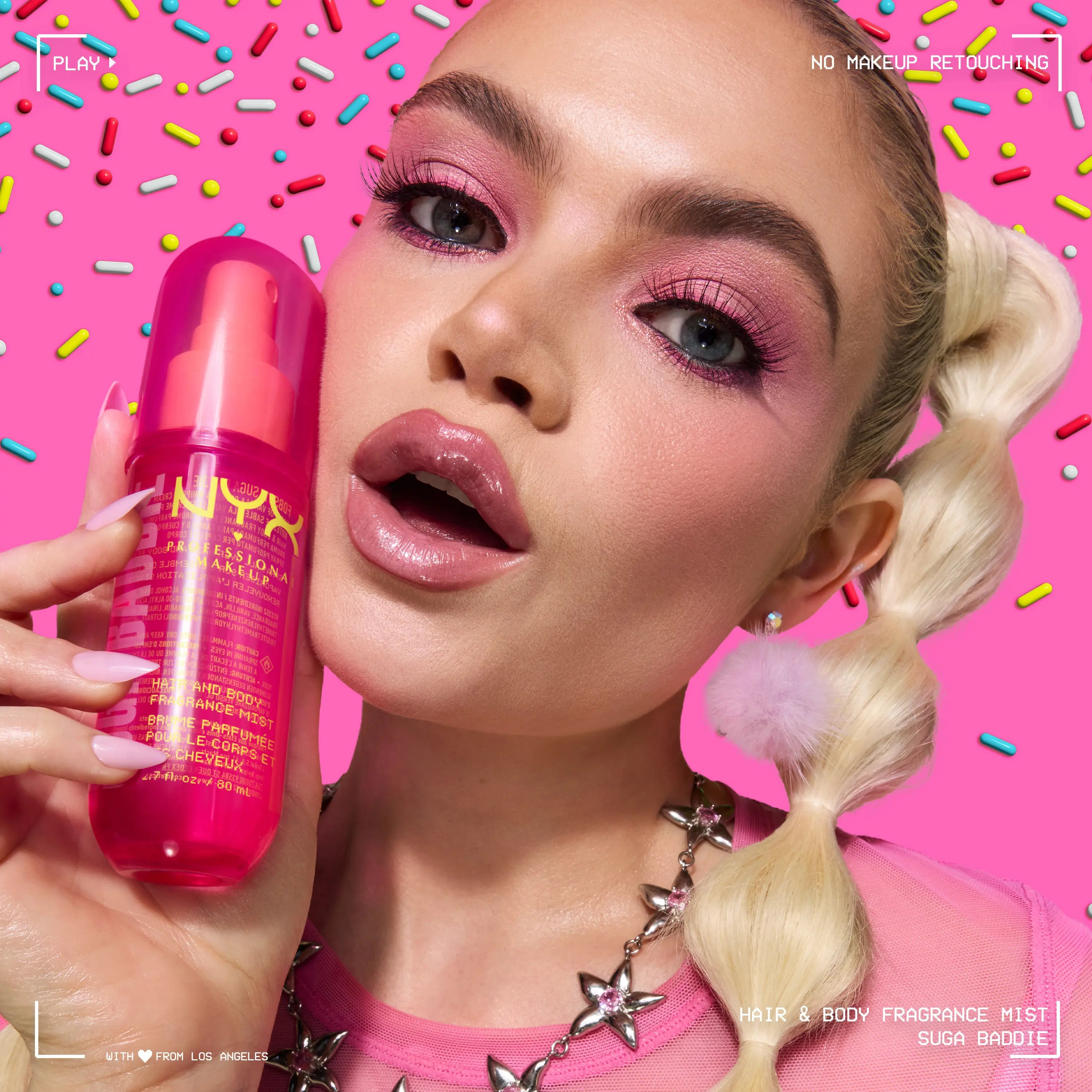 [NEW] Suga Baddie Ultimate Body Care Set, Shimmer Body Oil + Whipped Body Butter + Hair & Body Mist, 24H Hydration— NYX Professional Makeup
